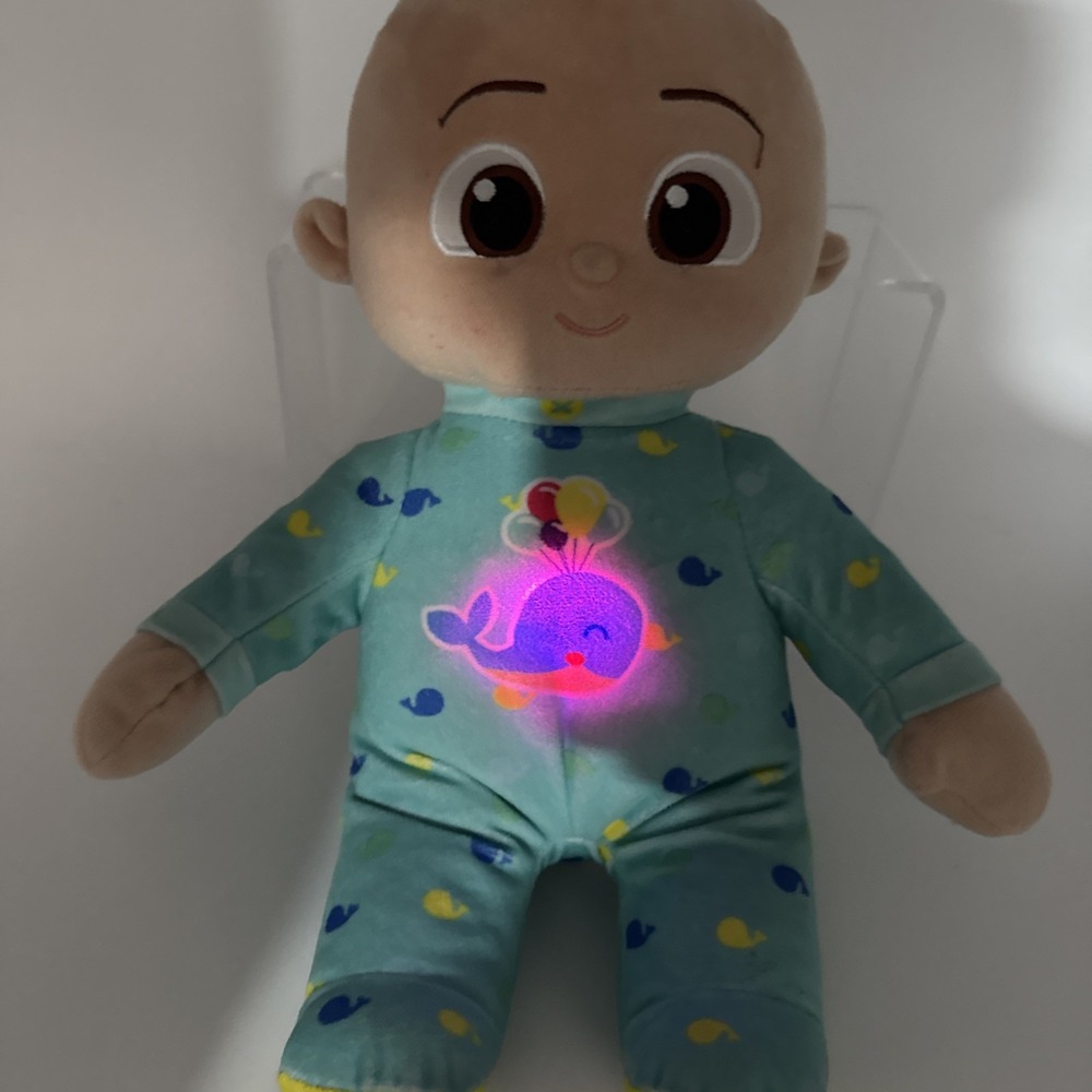Moonbug Cocomelon Musical Glow JJ Bedtime 11in‎ Soft Plush Doll 2022 Lights Up